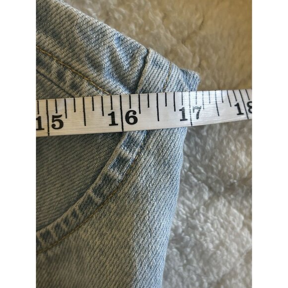 Zara Denim Women’s Blue Corset Sleeveless Crop Top Moto Size Small - Picture 4 of 6